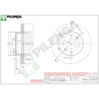 Тормозной диск PILENGA EIAD XZL 2364468 V697