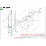 Тормозной диск PILENGA 2364469 V698 XL32 X