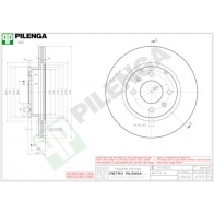 Тормозной диск PILENGA V709 N G0WU0E 2364478