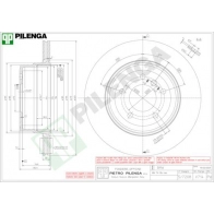 Тормозной диск PILENGA 2364483 V714 E5 DR0P