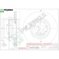 Тормозной диск PILENGA V719 GD J4XGZ 2364488