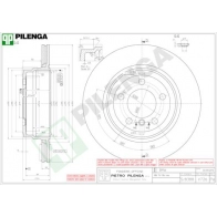 Тормозной диск PILENGA V726 D 93V8 2364493