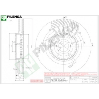 Тормозной диск PILENGA V734L 23X ET 2364499