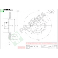 Тормозной диск PILENGA 2364506 V740 5 BN7R