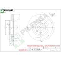 Тормозной диск PILENGA KL15 W9K V741 2364507