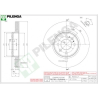 Тормозной диск PILENGA 4 PWEMWO 2364512 V746