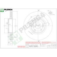 Тормозной диск PILENGA 2364515 V749 NFZ6 8