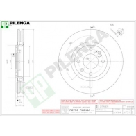 Тормозной диск PILENGA 2364516 V751 J6Q FE46