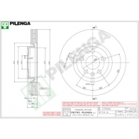 Тормозной диск PILENGA V753 U PGAMTC 2364518