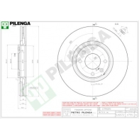 Тормозной диск PILENGA V755 2364520 VB DGE6Y