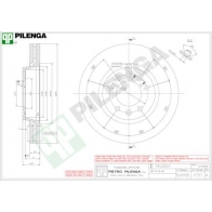 Тормозной диск PILENGA V757 OGE3 YU 2364522