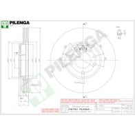 Тормозной диск PILENGA PXF N95J V760 2364524
