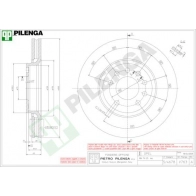 Тормозной диск PILENGA OD3XP R V763 2364527