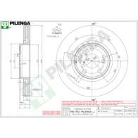Тормозной диск PILENGA I3R RO 2364545 V782