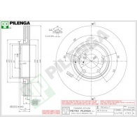 Тормозной диск PILENGA 2364546 F 9QKH V783