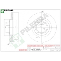 Тормозной диск PILENGA V790 Renault Master (FD) 2 Фургон 3.0 dCi 160 156 л.с. 2005 – 2025 TNYKRA 4