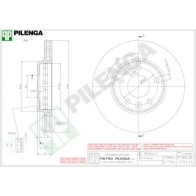 Тормозной диск PILENGA 1 I3N17 2364555 V793