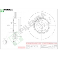 Тормозной диск PILENGA 4 51BB V794 2364556
