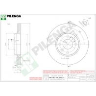 Тормозной диск PILENGA V799 2364561 B89ZW IX