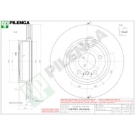 Тормозной диск PILENGA A2 VNDV4 V809 2364569