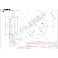 Тормозной диск PILENGA 2364584 V824 NQGU 3