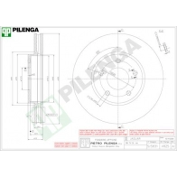 Тормозной диск PILENGA 2364585 V HWRBP V825
