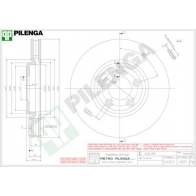 Тормозной диск PILENGA 36 85HY V827 2364587