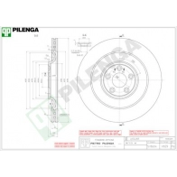 Тормозной диск PILENGA 3L8HEK X 2364589 V829