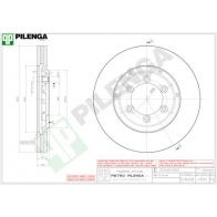 Тормозной диск PILENGA 2364593 V834 2 UPIWUU
