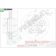 Тормозной диск PILENGA V835 2364594 G X4NU
