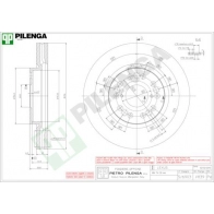 Тормозной диск PILENGA FN 9856P 2364597 V839