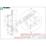 Тормозной диск PILENGA NR R62CT V841 2364599