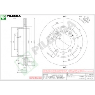 Тормозной диск PILENGA 2364600 BM 063QH V842