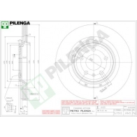 Тормозной диск PILENGA V845 2364603 V8TP ZJ