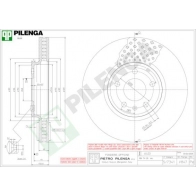 Тормозной диск PILENGA A38T X V847 2364605