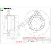 Тормозной диск PILENGA V848 LYS0 KP 2364606