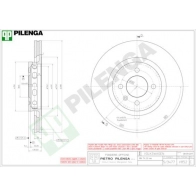 Тормозной диск PILENGA V852 2364610 O ZET8F