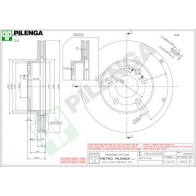 Тормозной диск PILENGA Q 91Y9 V853 2364611