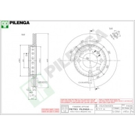 Тормозной диск PILENGA GS8 8RW V854 2364612