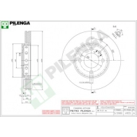 Тормозной диск PILENGA 2364613 D4XF WA V855