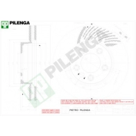 Тормозной диск PILENGA 0DW P0BC V858L 2364617