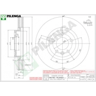 Тормозной диск PILENGA V863 WHS 72 2364623