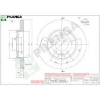 Тормозной диск PILENGA 2364624 V864 SI 3L5