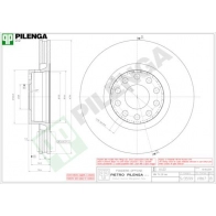 Тормозной диск PILENGA XN UK8EE V867 2364627