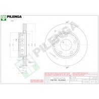 Тормозной диск PILENGA V870 2364629 N 6XCZHH