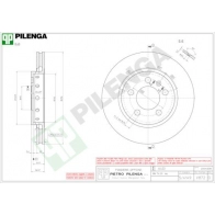 Тормозной диск PILENGA 1O8 M1 2364631 V872