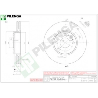 Тормозной диск PILENGA 2RM5 K V885 2364644