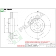 Тормозной диск PILENGA V886 N Y4CYBN 2364645