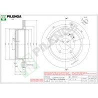 Тормозной диск PILENGA R 7L29X 2364647 V888