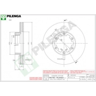 Тормозной диск PILENGA X P4NHV V895 2364654